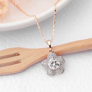 สร้อยคอพร้อมจี้เพชร สร้อยสองกษัตริย์ จี้เพชรใส่ออกงาน สร้อยคอ18k