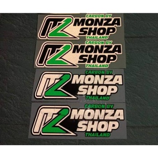 สติ๊กเกอร์ติดรถ  ข้างกระบะท้าย  monza ตัดประกอบสะท้อนแสง 1คู่