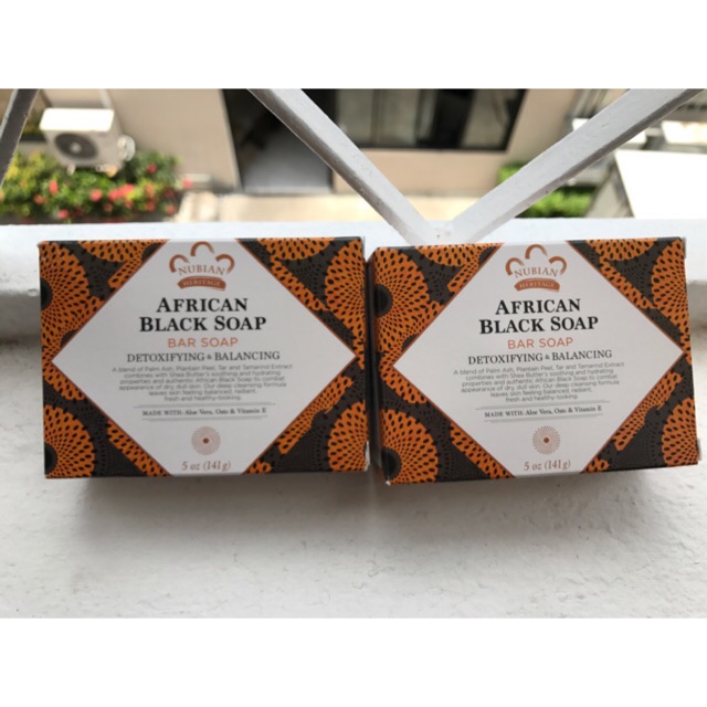 Nubian heritage african black soap bar