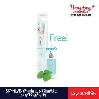 SKYNLAB แปรงสีฟันพรีเมี่ยม แถม ยาสีฟันสกินแล็บ (12g+แปรงสีฟัน)