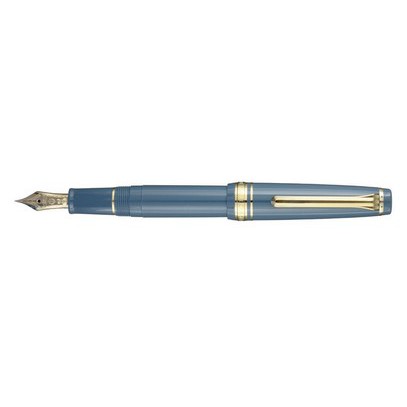 SAILOR Professional Gear Slim Mini Gold Fountain Pen - Ayur BLUE # 11-1503-340 #0
