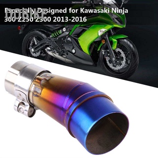 อุปกรณ์ท่อไอเสียรถจักรยานยนต์สําหรับ Kawasaki Ninja 300 Z250 Z300 13-16