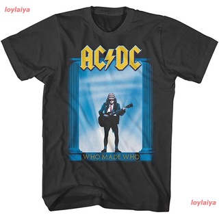 ⚡️ พร้อมส่ง⚡️ AC/DC Hard Rock Band Music Group Who Made Me Album Adult Tee เอซี/ดีซี ​วงร็อค เสื้อยืดพิมพ์ลาย