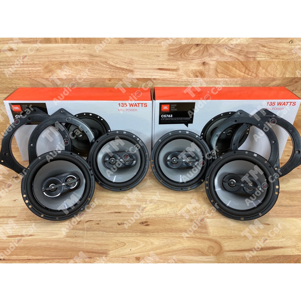 ฐานรองลำโพงตรงรุ่น TOYOTA,ISUZU,FORD ลำโพง แกนร่วม ขนาด6.5" JBL CS763 จำนวน 2คู่