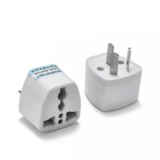 Plug ปลั๊ก ปลั๊กแปลงขา ใช้กับออสเตรเลีย นิวซีแลนด์ จีน 3ขาเอียง