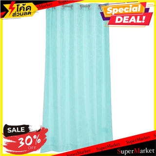 ผ้าม่าน EYELET HOME L&amp;S TICHA 140x220 ซม. สีเขียว ผ้าม่านประตู CURTAIN TICHA 140X220 GREEN HLS