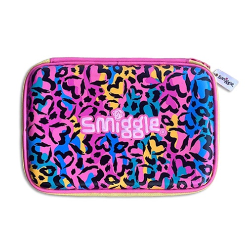 กล่องดินสอsmiggle limited edition คอลเลกชั่นFlow ลายเสือดาว สีชมพู