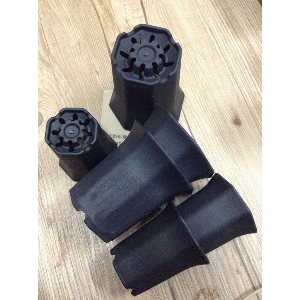 กระถางพลาสติกปากแตร 8 เหลี่ยม 2/2.5/3.5/4.5 นิ้ว - รูปที่ 4