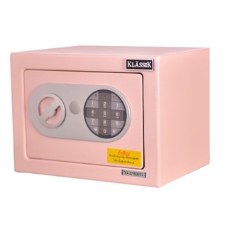 [ส่งฟรี] KLASSIK ตู้เซฟ Digital Safe Box แบบไม่เจาะรู-สีชมพู