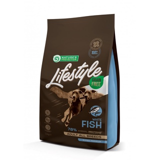 (SUPER PREMIUM) NATURES PROTECTION GRAIN FREE ADULT DOGS WITH WHITE FISH อาหารสำหรับสุนัข 1.5 KG