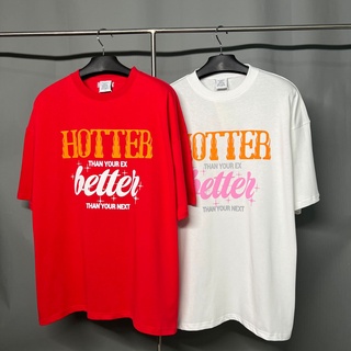 VETEMENTS Cute Hotter Than Your NEXT Back Flame Print Short Sleeve VTM T-shirt