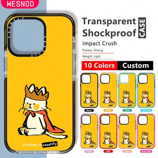 กันกระแทกใสแข็งแฟชั่นเคสโทรศัพท์มือถือ ลายการ์ตูน Liliuhms The King of Cats สําหรับ IPhone 7 8 Plus 12 Pro Max 13 Mini 11 Xs X Xrคุณภาพสูงใสบางนิ่มTpu Casetifyซิลิโคนยี่ห้อโทรศัพท์มือถือไอโฟนปกป้องฝาปิด