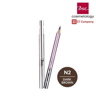 N2 สีน้ำตาล ดินสอเขียนคิ้ว BSC EYEBROWN PENCIL กันน้ำ กันเหงื่อ สีคมชัดธรรมชาติ ติดทนนาน ดินสอ เขียน คิ้ว เขียนคิ้ว บีเอ