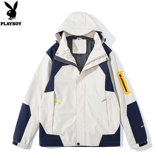 PLAYBOY Mens Rushing Jacket Waterproof Windproof Jacket