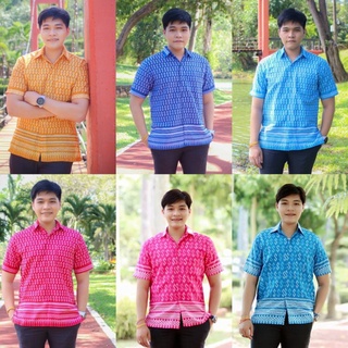 มีถึงอก 52 เสื้อผู้ชายลายขอ รีดง่าย สีไม่ตก