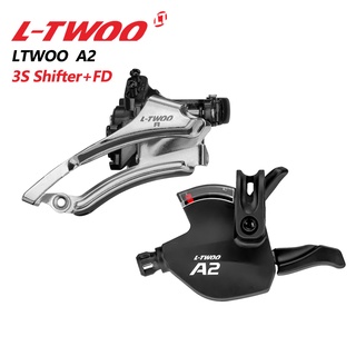 ✨Cod พร้อมส่ง✨ Ltwoo A2 คันโยกเกียร์ซ้าย 3 ความเร็ว พร้อมตีนผีหน้า และจอแสดงผลเกียร์ออปติคอล สําหรับจักรยานเสือภูเขา Mtb