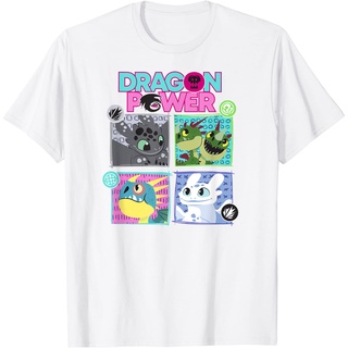 เสื้อยืดผ้าฝ้ายพรีเมี่ยม เสื้อยืด พิมพ์ลาย How to Train Your Dragon 3 มิติ สําหรับผู้ชาย