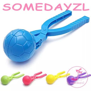 Somedayzl เครื่องทําลูกบอลหิมะ สุ่มสี ของเล่นกีฬา แม่พิมพ์ลูกบอลหิมะต่อสู้ ของเล่นเด็ก กีฬากลางแจ้ง แม่พิมพ์ทําลูกบอลหิมะ