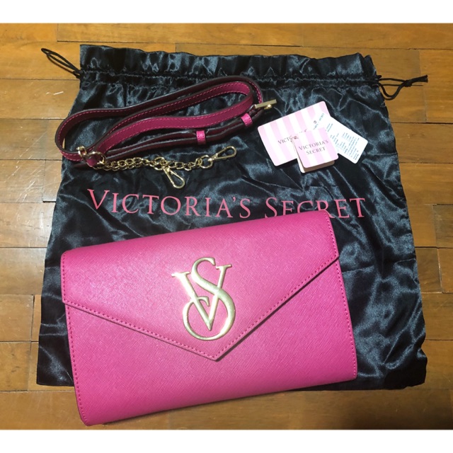 แท้ 100% Victoria’s Secret Envelope crossbody bag สี Tropic Rose