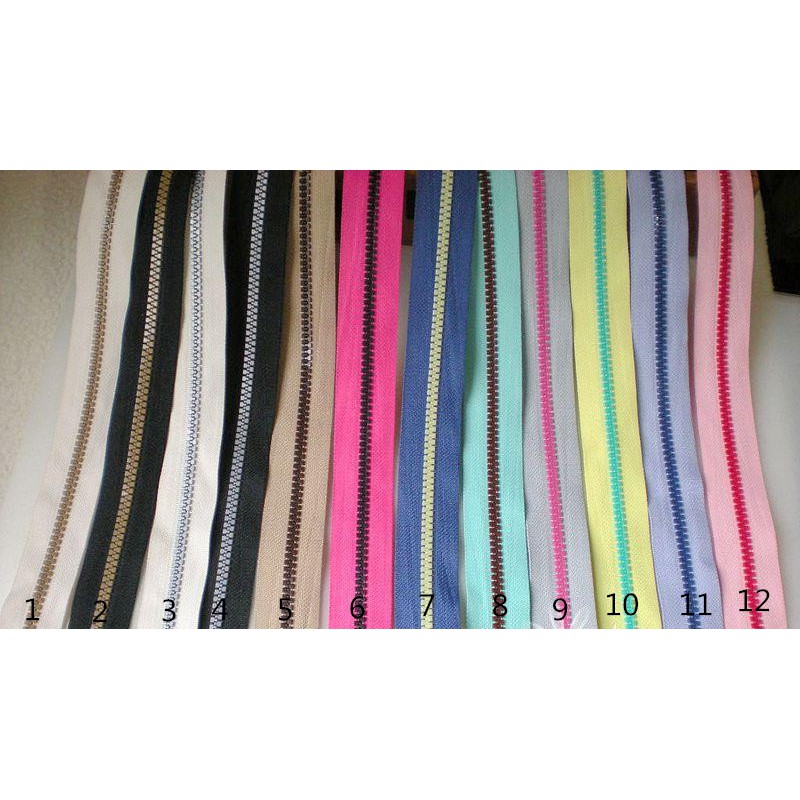 5 5V เรซิ่นซิปพลาสติกลานเหล็กซิปMulticolor handwork DIYกระเป๋าเย็บ