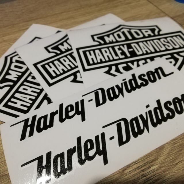 สติกเกอร์โลโก้​ Sticker Harley​ Davidsonลายเส้น1ชิ้น​ ระบุลายทางแชท