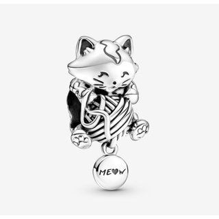 [พร้อมส่ง สินค้าแท้ 💯] Pandora Kitten &amp; Yarn Ball Charm