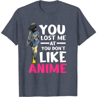 T-shirt  เสื้อยืดแขนสั้นลําลอง พิมพ์ลายการ์ตูนอนิเมะ You Lost Me Otaku เหมาะกับของขวัญ แฟชั่นสําหรับผู้ชายS-5XL