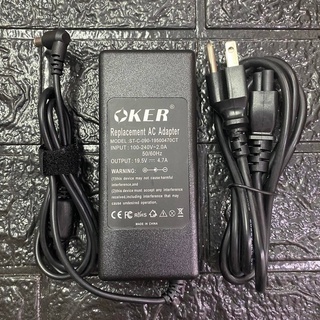 สายชาร์ทโน๊คบุ๊ค Sony อะแดปเตอร์ 19.5V/4.7A 90W (6.5*4.4mm) ยี่ห้อ OKER