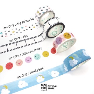 Gimmic Washi Tape เทปวาชิ WHITE THEME (15mm. x 5m.)