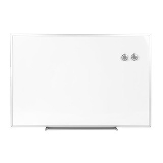 กระดานไวท์บอร์ดแม่เหล็กขอบเงิน 30x40 ซม. ONE Silver edge magnetic white board 30x40 cm. ONE