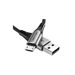 Vention สายชาร์จ Micro USB 2A สายชาร์จและซิงค์ข้อมูล แบบไนลอนถัก สำหรับสายโทรศัพท์มือถือ