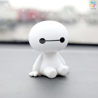 T &amp; T Cute BAYMAX หุ่นยนต์พลาสติกสำหรับตกแต่งภายในรถยนต์