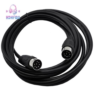 8 Pin Din Male to Male Speaker Audio Cable Adapter for Surveillance Automotive Computers Television Precision 5M