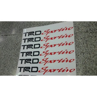 TRD Sportvio สติ๊กเกอร์งานคัดคอม จำนวน 1 ชิ้น ความยาว 30ซม