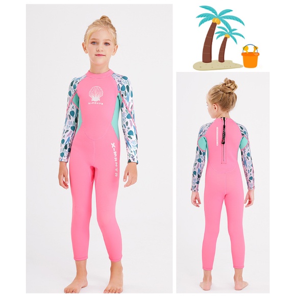 ✅ส่งจากไทย ✅ G4620 Dive&Sail ชุดว่ายน้ำเด็กแขนยาวขายาวแบบเก็บอุณหภูมิ กันUV UPF50+