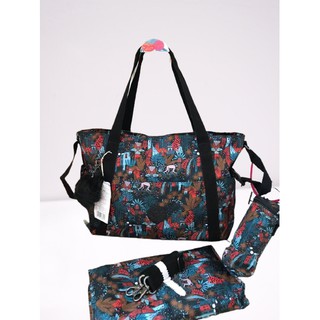 กระเป๋าสะพาย ใบใหญ่ แถมใบเล็ก ของแท้  Kipling women’s art satchel