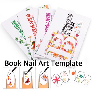 🪴สมุดฝึกเพ้นท์เล็บ Book Nail Art Template