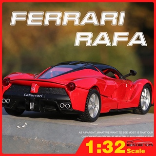 Klt โมเดลรถยนต์ ferrari Laferrari 1:32 ของเล่น ของขวัญวันเกิด สําหรับเด็กผู้ชาย