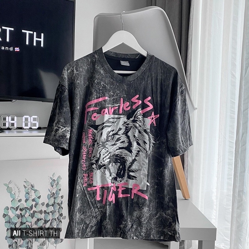 เสื้อวินเทจ เสื้อยุค90🖤🖤สกีนFearless Tiger✅ของแท้100%