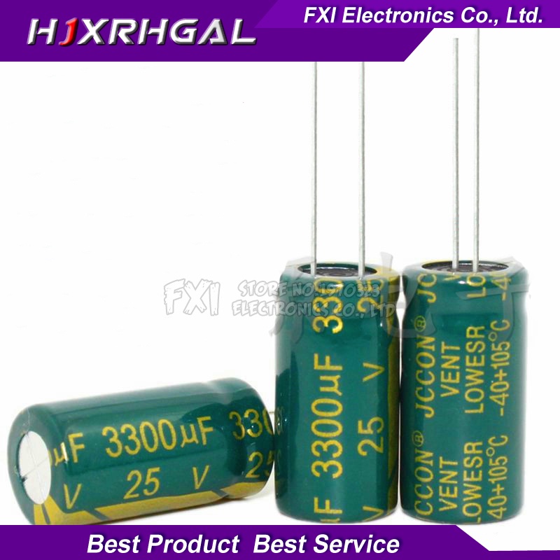 10PCS 25v3300uf 3300uf25v 13*26 25v 3300uf 13x26 Electr Electrolytic capacitor