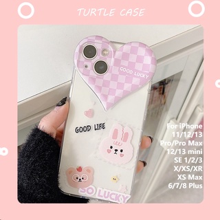 [พร้อมส่ง] เคสโทรศัพท์มือถือแบบใส ลายอิโมจิ หัวใจ ขนาดใหญ่ สําหรับ iPhone 14 13 12 11 PROMAX XS XR XSMAX SE2020 6 7 8PLUS MINI