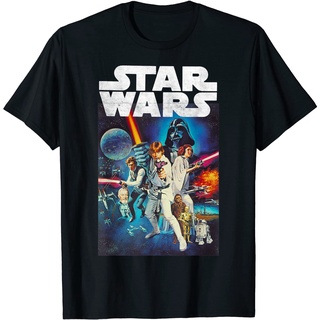 เสื้อยืด พิมพ์ลายโปสเตอร์ Star Wars สไตล์วินเทจSize S-5XL