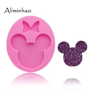 DY0075 Shiny 1.57/1.96 inches Mouse Bow silicone mold cake decorating tools resin gumpaste Fondant Sugar Craft Molds DIY Cake