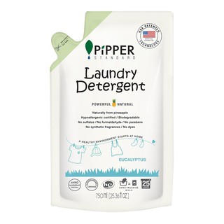 รีฟิลน้ำซักผ้า ยูคาลิปตัส 750 มล. PIPPER  REFILL Detergent Eucalyptus 750ml PIPPER