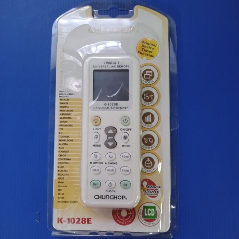 รีโมทแอร์รวม K-1028E