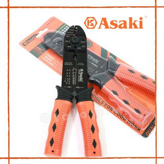 คีมย้ำหางปลา ASAKI รุ่น AK-9102 ขนาด0.5-5mm.