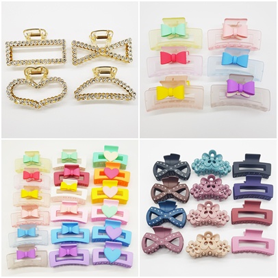 กิ๊บหนีบผม กิ๊บหนีบผมใหญ่เกาหลี กิ๊ฟหนับผม ส่งแบบสุ่มสี