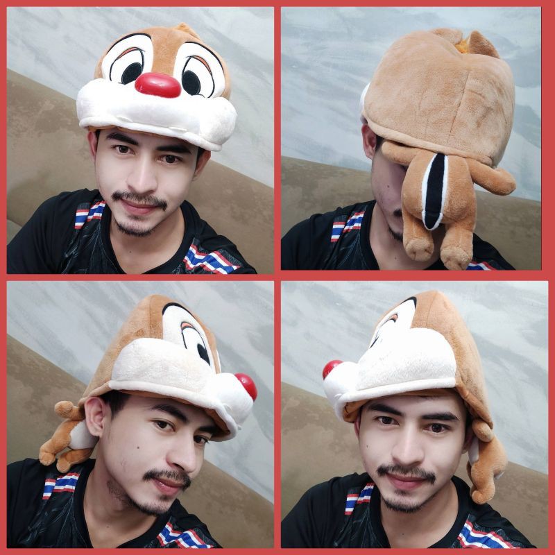 หมวกตัวห้อย หมวกตุ๊กตา กระรอกเดล ในชิปแอนด์เดล ลิขสิทธิ์แท้ หายาก ไซส์ผู้ใหญ่ ปรับขนาดได้ งานสวยใหม่มากๆ Dale Ship