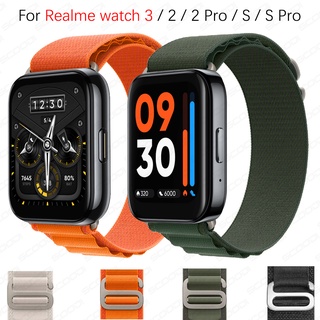 สายนาฬิกาข้อมือ สายไนล่อน สําหรับ Realme watch 3 3 Pro 2 2 Pro S S Pro