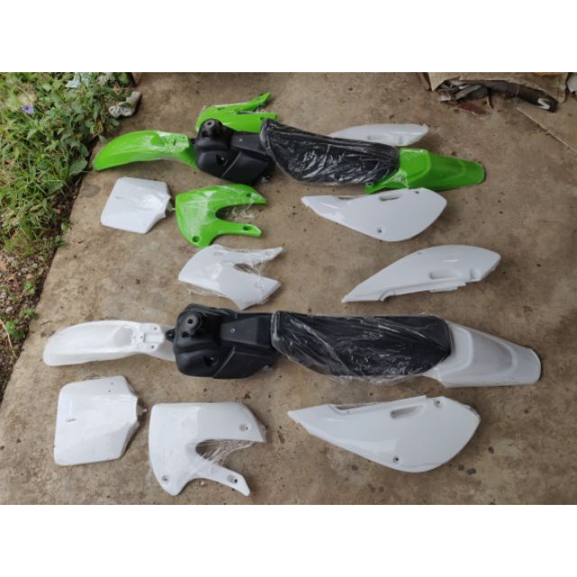 เปลือก ถัง เบาะ KLX 110  KLX110 KX65  65 KX สำหรับ แปลง ใส่ KSR KSR110 วิบาก CRF110 ชุดสี BBR กาบ เฟ